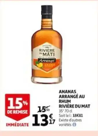 Auchan Ananas Arrange Au Rhum Rivière Du Mat offre