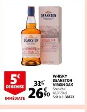Auchan Whisky Deanston Virgin Oak offre