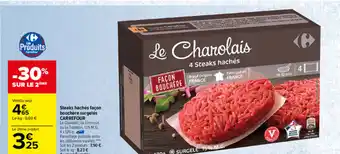 Carrefour Steaks hachés facon bouchère surgelés offre