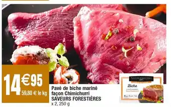 Cora x Carrefour Pave De Biche Marine Facon Chimichurri Saveurs Forestieres offre