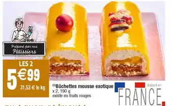 Cora x Carrefour Buchettes Mousse Exotique offre