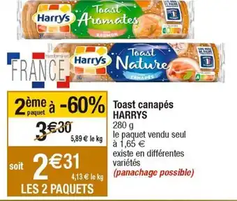 Toast Canapes Harrys