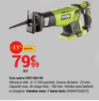 Bricorama Scie sabre RRS1801M offre