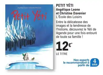E.Leclerc Petit yéti offre