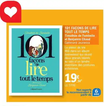 E.Leclerc 101 facons de lire tout le temps offre