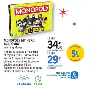 Monopoly my hero academia