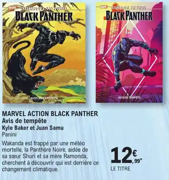E.Leclerc Marvel action black panther offre