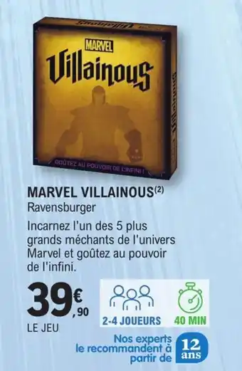 E.Leclerc Marvel villainous offre
