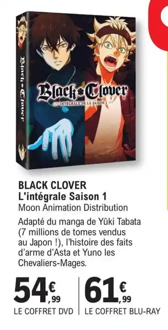 E.Leclerc Black clover offre