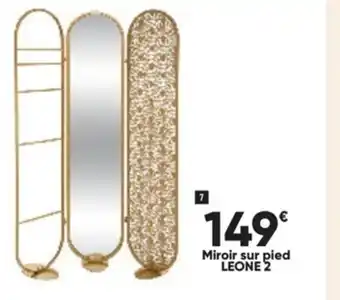 Miroir sur pied leone 2