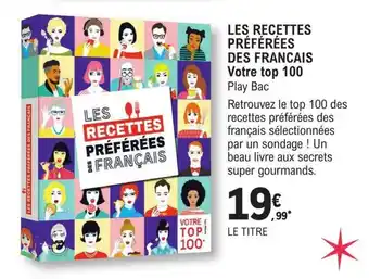 E.Leclerc Les recettes préférées des francais offre
