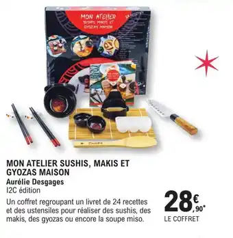 E.Leclerc Mon atelier sushis, makis et gyozas maison offre