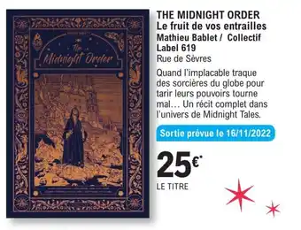 E.Leclerc The midnight order offre