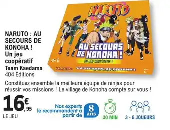 E.Leclerc Naruto : au secours de konoha! offre