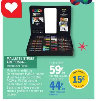 E.Leclerc Mallette street art posca offre