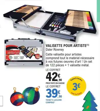 E.Leclerc Valisette pour artiste offre