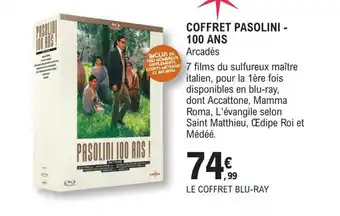 E.Leclerc Coffret pasolini - 100 ans offre