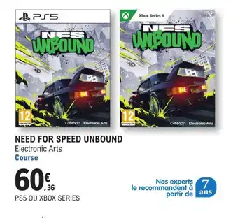 E.Leclerc Need for speed unbound offre