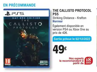 E.Leclerc The callisto protocol PS5 offre