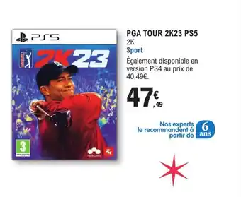 PGA tour 2K23 PS5