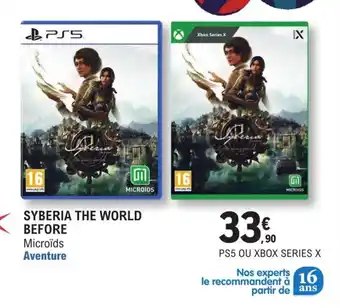 E.Leclerc Syberia the world before offre