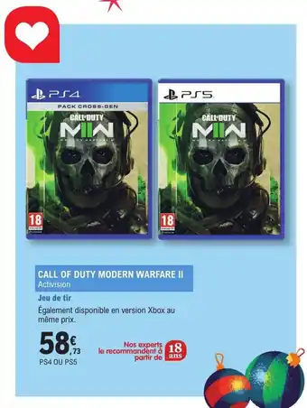 E.Leclerc Call of duty modern warfare II offre