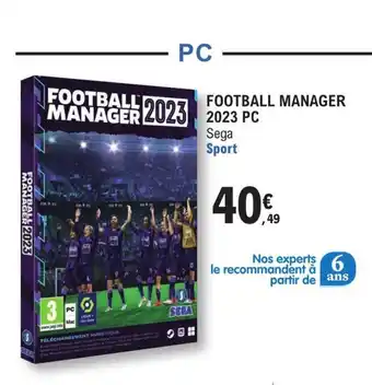 E.Leclerc Football manager 2023 PC offre