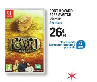 E.Leclerc Fort boyard 2022 switch offre