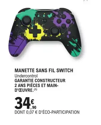 E.Leclerc Manette sans fil switch offre