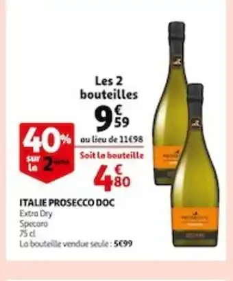 Auchan Italie Prosecco DOC offre