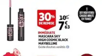 Auchan Mascara Sky High Cosmic Black Maybelline offre