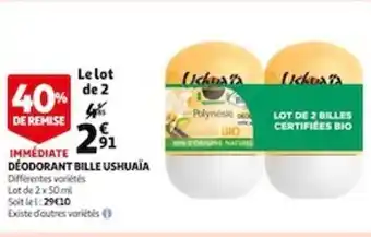 Auchan Deodorant Bille Ushuaïa offre