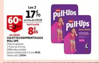 Auchan Culottes d'Apparentissage Pull Ups offre