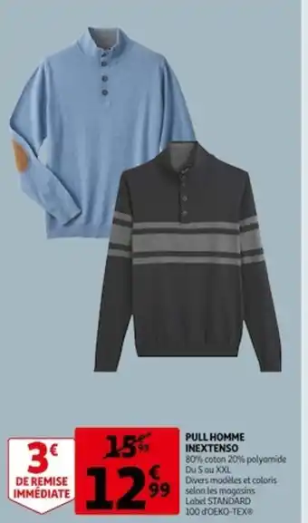 Auchan Pull Homme Inextenso offre
