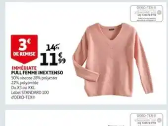 Auchan Pull Femme Inextenso offre