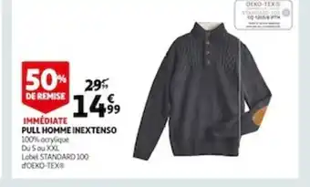 Auchan Pull Homme Inextenso offre