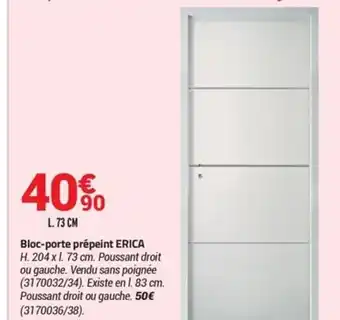 Bricorama Bloc-porte prépeint erica offre