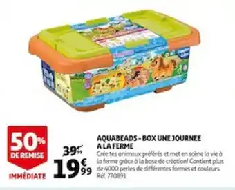 Auchan Aquabeads Box Une Journee A La Ferme offre