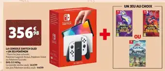 Auchan La Console Switch Oled +Un Jeu Pokemon offre