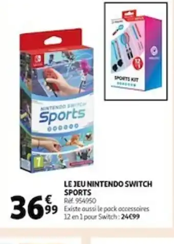 Auchan Le Jeu Nintendo Switch Sports offre