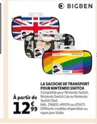 Auchan La Sacoche de Transport Pour Nintendo Switch offre