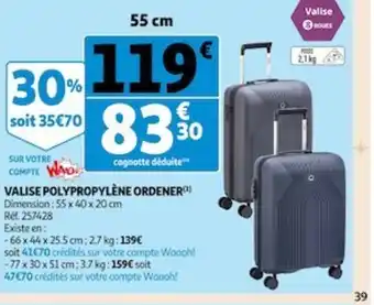 Valise Polypropylene Ordener