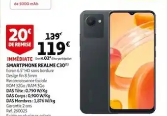 Auchan Smartphone Realme C30 offre
