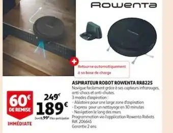 Auchan Rowenta Aspirateur Robot RR8225 offre
