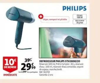 Auchan Philips Defroisseur STH3000/20 offre