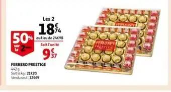 Auchan Ferrero Prestige offre