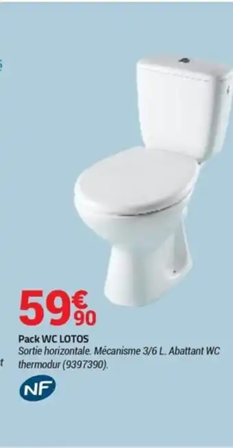 Bricorama Pack wc lotos offre