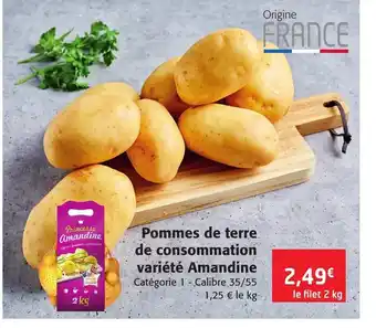 Colruyt Pommes de terre de Consommation Variete Amandine offre