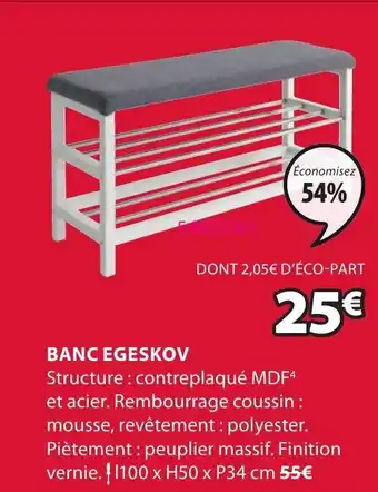 JYSK Banc egeskov offre