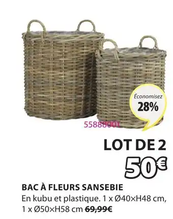 JYSK Bac à fleurs sansebie offre